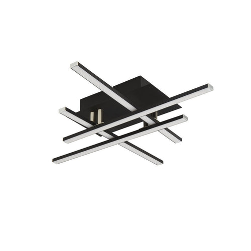 Searchlight MATRIX - Geïntegreerde Led Flush Fitting 4 Licht Zwart