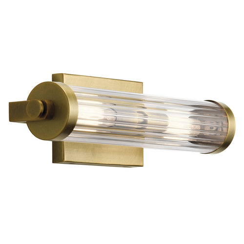 Elstead Kichler Azores Badkamer Wandlamp Natuurlijk Messing, IP44