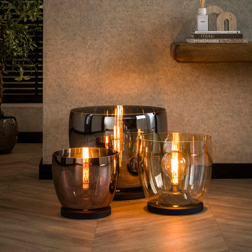 Giga Meubel Vloerlamp Up XXL - Smoke Glas - 1-Lichts - 48x48x41cm - vtwonen shop