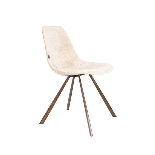 Dutchbone Franky Eetkamerstoelen Beige - Set van 2
