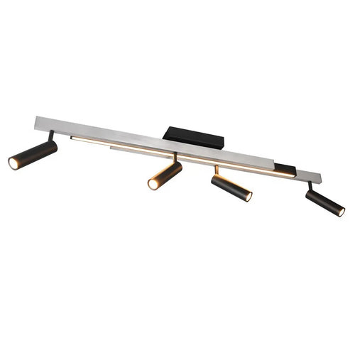 Trio Leuchten plafondlamp Zeno - 4 lichts -  133  x 8.5   cm - aluminium