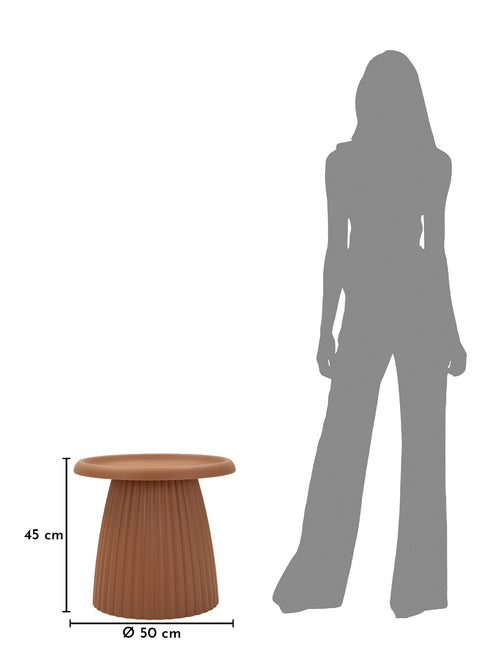 Mauro Ferretti tafeltje - Ø 50x45 cm - terracotta