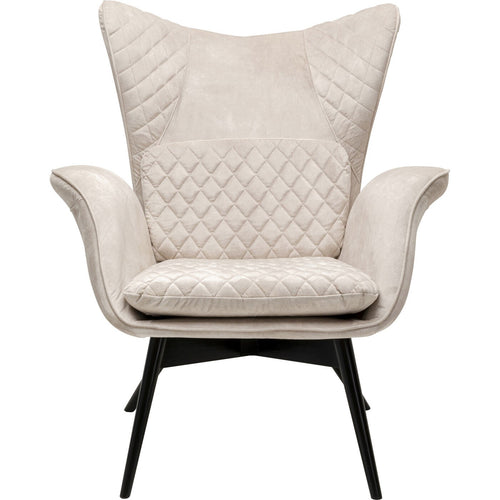 Kare Design Fauteuil Tudor fluweel creme - vtwonen shop