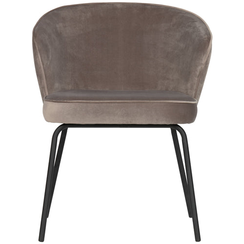 BePureHome eetkamerstoelen Admit - Fluweel - Khaki - Set van 2 - vtwonen shop