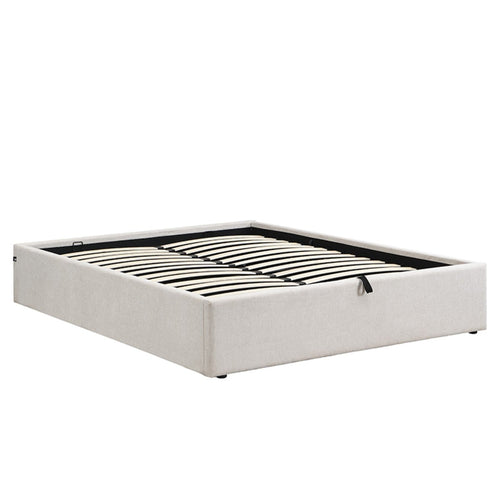 Calicosy - Opbergbed ALIX - beige 204x150x36,50 cm