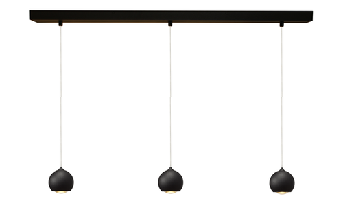 Artdelight Hanglamp Denver 3L - Zwart