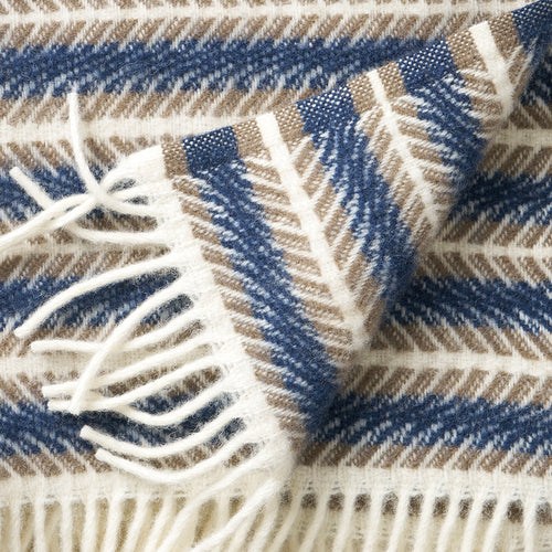 Klippan 100% wollen deken - Oscar -multi blue - 130x200cm - vtwonen shop