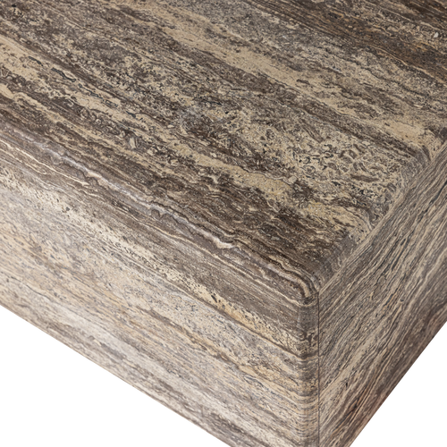 WOOOD salontafel Vexa - Marmer - Lichtbruin - 35x60x60