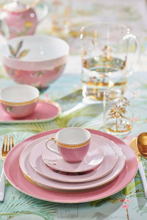 Pip Studio La Majorelle Ontbijtborden - Servies - Set van 4 borden - Roze - 21cm - vtwonen shop