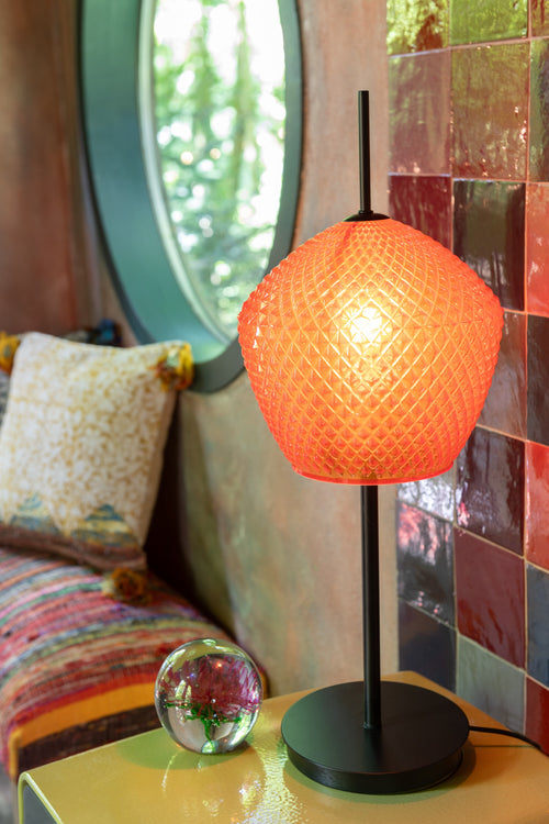 J-Line lamp - glas - rood - vtwonen shop