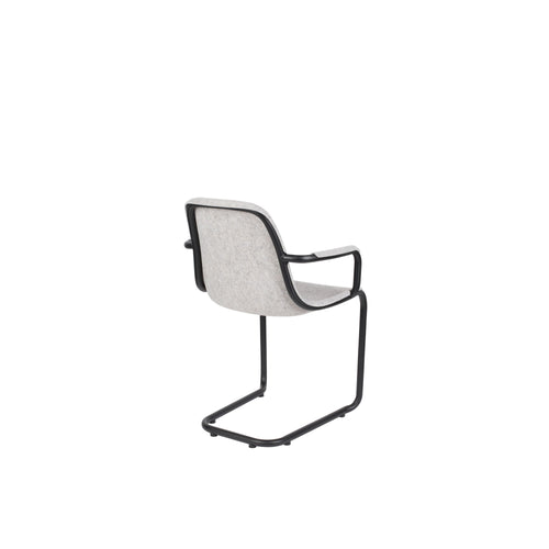 Zuiver Thirsty Eetkamerstoelen armleuning Grijs - Set van 2