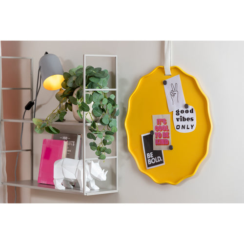 Present Time prikbord Funky Wave - geel - Ø51cm - vtwonen shop