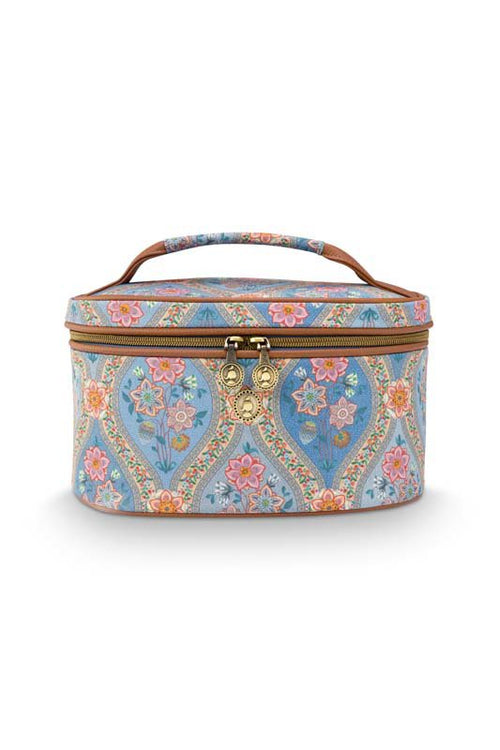 Pip Studio - Cleo Make-up Tasje Dames - Ornamento - Blauw - 26x16x16cm