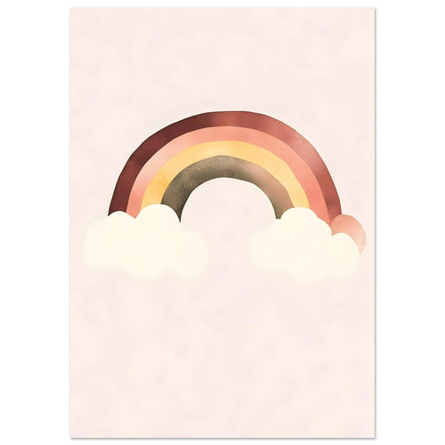 Artfulprints  Warme regenboog   poster A4 21x29.7 cm - vtwonen shop
