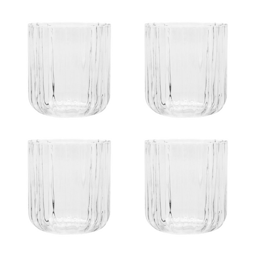 Brut Homeware | Tumbler Gaia | Set van 4 | 35cl | drinkglas | helder - vtwonen shop