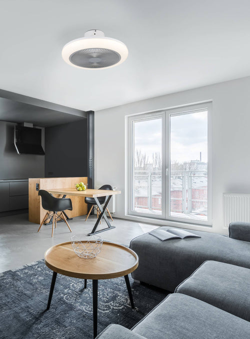 EGLO plafondlamp met ventilator Kostrena - led-cct - wit/grijs - vtwonen shop