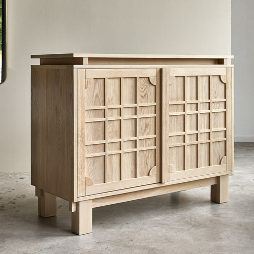 Tikamoon Massief eikenhouten buffet 120 cm - Naturel