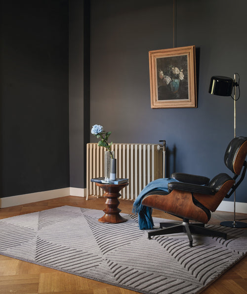 Laagpolig vloerkleed Wedgwood Folia Grey 38305 150 rond