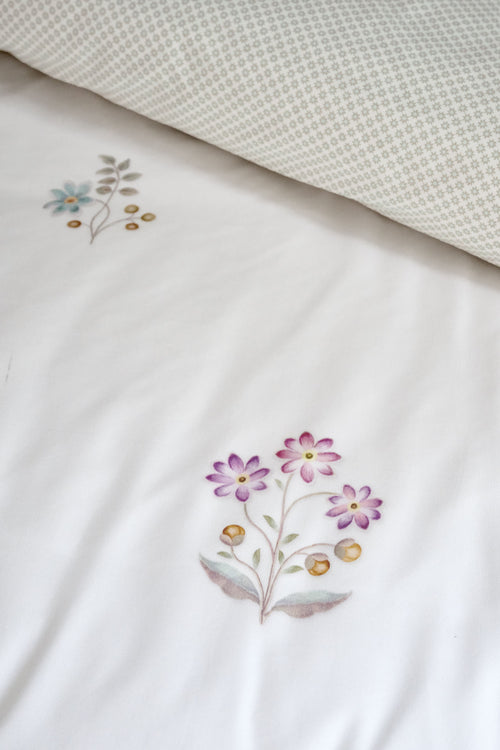 Pip Studio Dekbedovertrek Mughal Flower - 260 x 200/220 cm - Gebroken wit