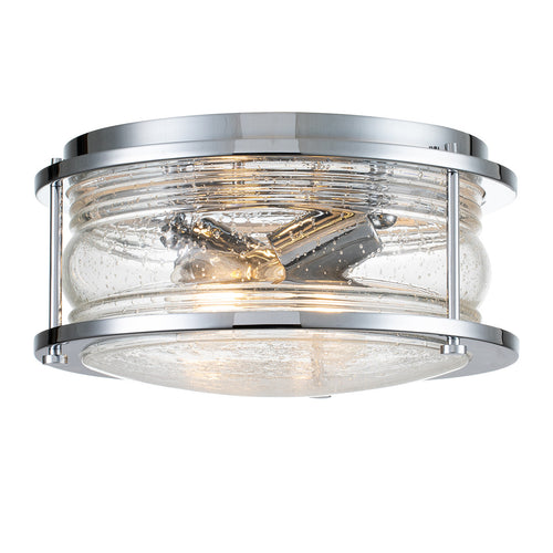Elstead Kichler Ashland Badkamer Plafondlamp Gepolijst Chroom, IP44