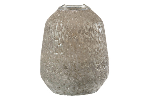 J-Line windlicht - glas - grijs - large - vtwonen shop