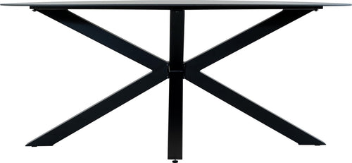 Lesli Living tuintafel Crest - zwart - 180x100x73cm
