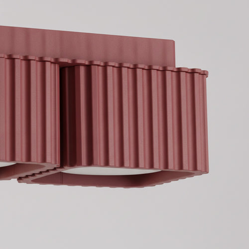 Sollux Lighting Plafondlamp RIFF 2 bordeaux Gx53 - 20,5x10x8cm