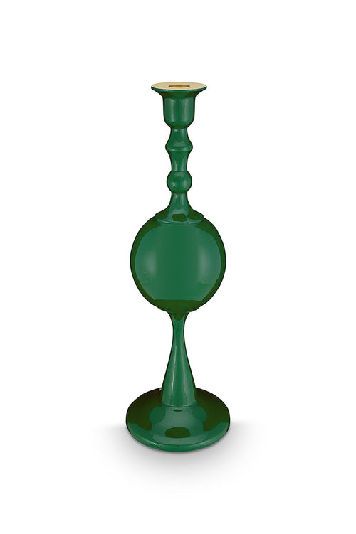 Pip Studio - Love Birds Dark Green - Kandelaar Metaal Sphere Medium - 37cm