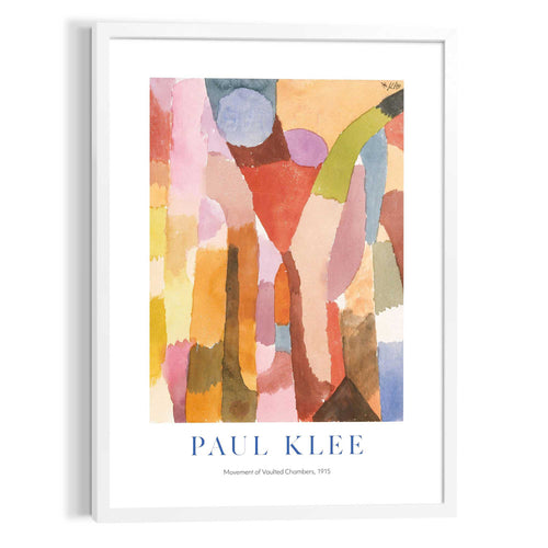 Reinders Paul Klee Movement of Vaulted Chambers schilderij -  meerkleurig/multi color - woonkamer - 70x50cm