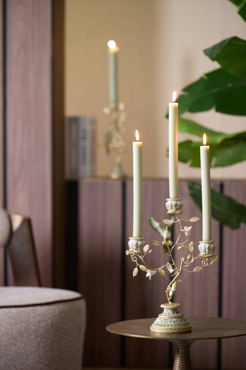 Light & Living kandelaar PARROT - 26x13x37cm - wit - vtwonen shop