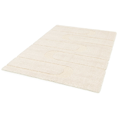 AFK Living vloerkleed Calligramme - reliëfeffect - wit - 120x170 cm
