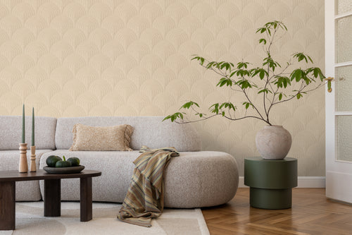 ESTAhome behang 3D-motief warm beige - 50 x 900 cm - 131107 - vtwonen shop