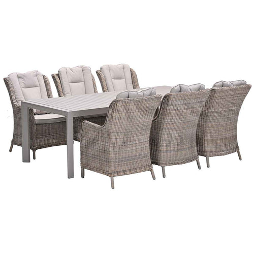 Garden Impressions tuinset Marbella - Penang - vintage willow - 230x100 cm - 7-delig
