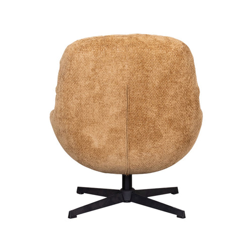 LABEL51 Fauteuil Huxley - Cognac Stof - Draaibaar - vtwonen shop
