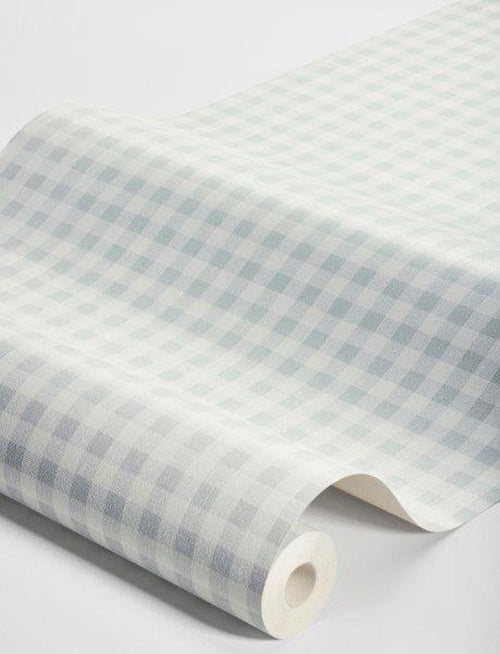 Borastapeter behang ruiten vergrijsd blauw - 53 cm x 10.05 m - 660488 - vtwonen shop