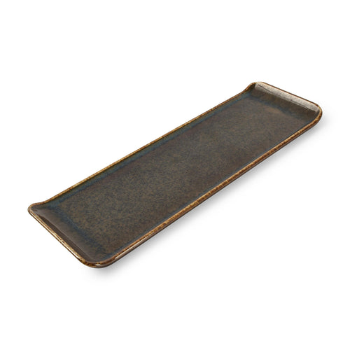 Bonbistro - Serveerschaal 30x9,5cm groen Cirro - Set van 6