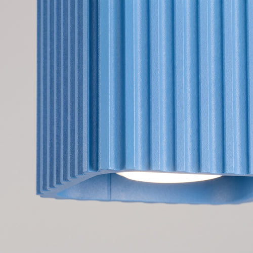 Sollux Lighting Plafondlamp RIFF 1 azuurblauw GU10 - 10x10x10cm