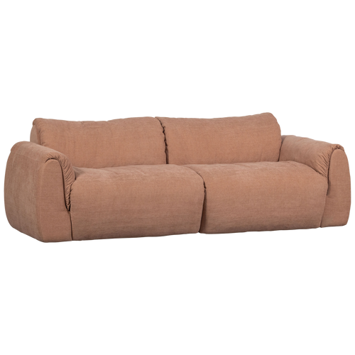 WOOOD 2-zits bank Baggy - Geweven Chenille - Oud Roze - 81x228x102 - vtwonen shop