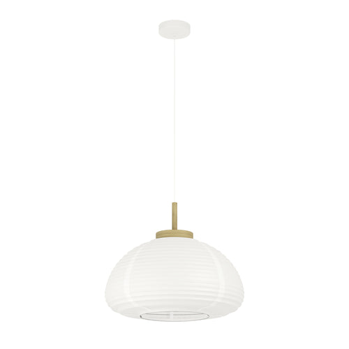EGLO hanglamp Summerhill - e27 - hout/papier - wit/bruin - vtwonen shop
