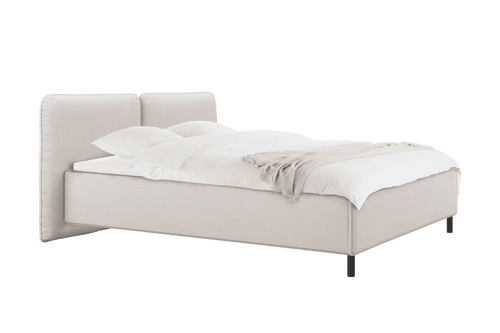 noo.ma Melu gestoffeerd bed 160x200 Cloud Beige - tijdloos design