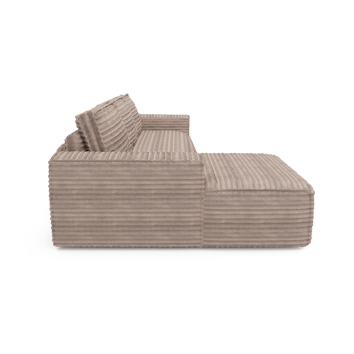 Sia Home - Hoek slaapbanken links JOAN - Corduroy - Mol - 302cm - vtwonen shop