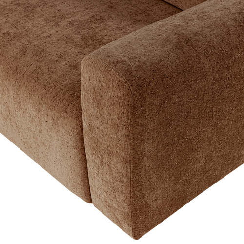 WOOOD 3-zits bank slub Umina - Chenille - Lichtbruin