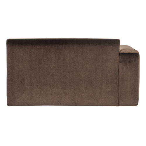 WOOOD 1,5-zits bank arm links Mojo Base - Velvet - Bruin - 74x145x97