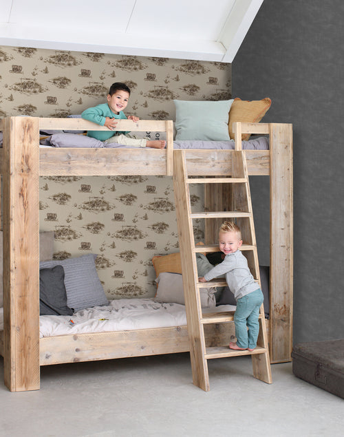 ESTAhome behang cowboys donker beige - 50 x 900 cm - 131410 - vtwonen shop