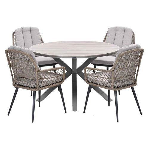 Garden Impressions tuinset Kalibo - Tulli - natural - Ø122x75 cm - 5-delig - vtwonen shop