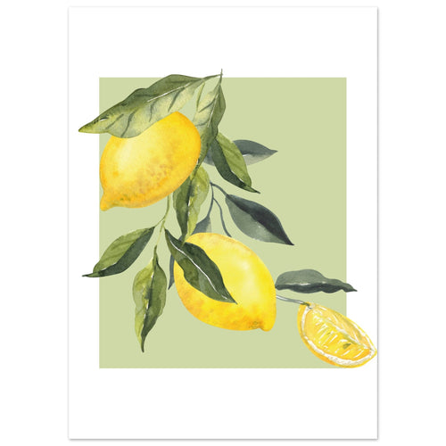 Artfulprints  Fruits - Lemon tree symphony   poster 50x70 cm - vtwonen shop