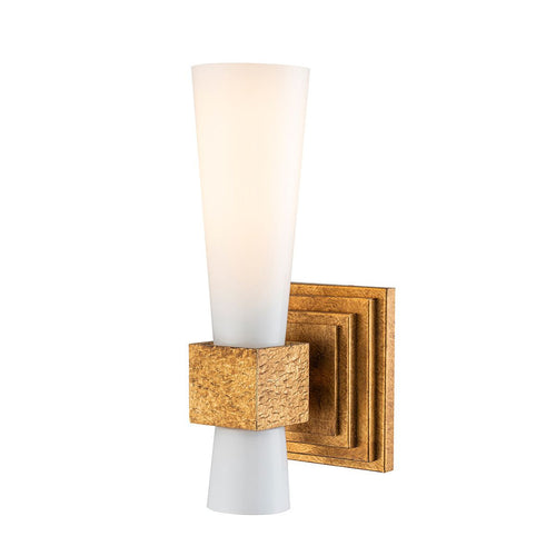 Kerzen-Wandleuchte Modern Distressed Gold 1x E27