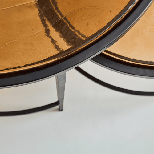 Signature - IGLOO Nestbare salontafel - Zwart - 86x86x46 cm