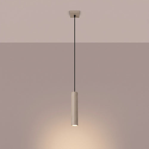 Sollux Lighting Hanglamp LAGOS 1 taupe - 8x8x100cm