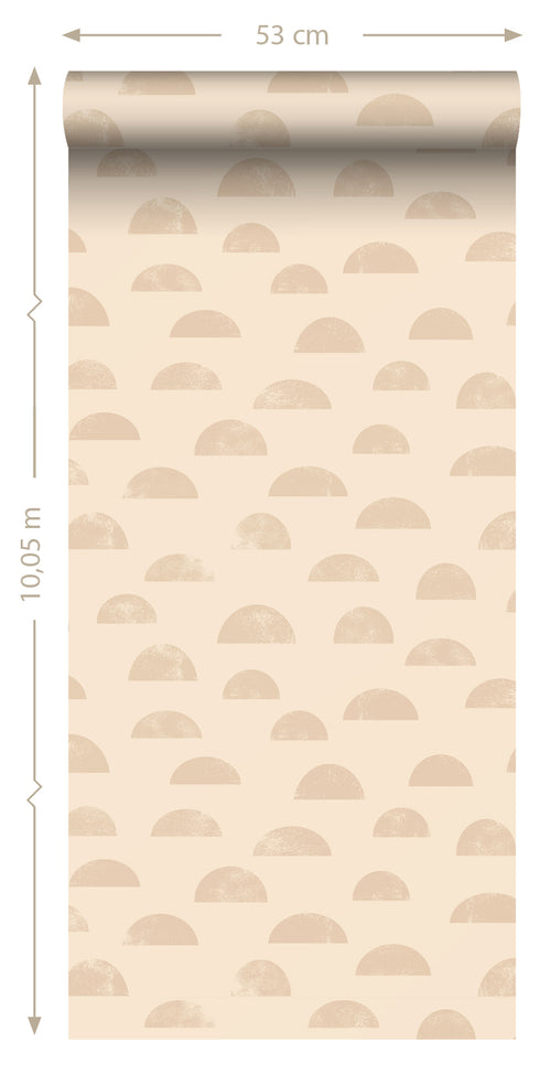 ESTAhome behang grafisch motief beige - 53 cm x 10.05 m - 139735 - vtwonen shop